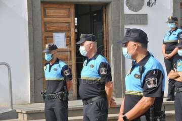 Homenaje de la Banda Municipal de Música a la Policía Local y Policía Nacional  (Foto Francisco Javier Santana)